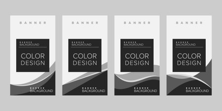 Color background banner vector design templateのイラスト素材