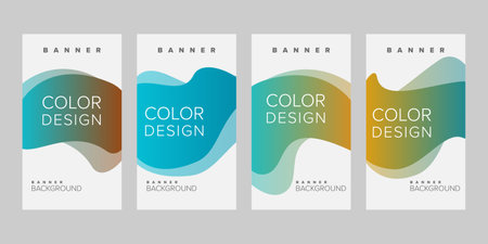 Abstract background banner vector design template, banner for print or web banner with colorfulのイラスト素材