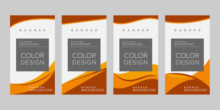 Abstract background banner vector design template, banner for print or web banner with colorfulのイラスト素材