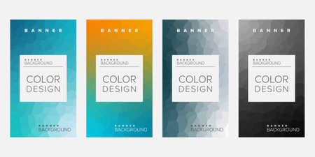 Abstract background banner vector design template, banner for print or web banner with colorfulのイラスト素材