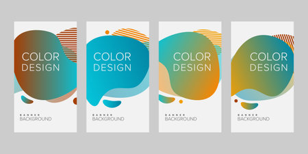 Abstract background banner vector design template, banner for print or web banner with colorfulのイラスト素材