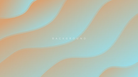 Abstract background banner wave gradient color design vectorのイラスト素材