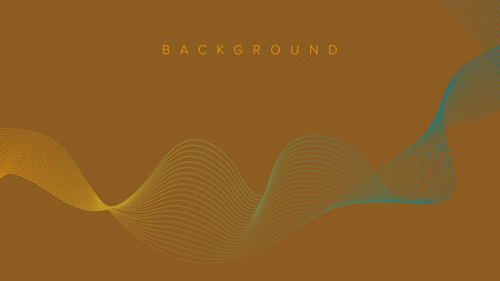 Abstract background banner wave line color designのイラスト素材