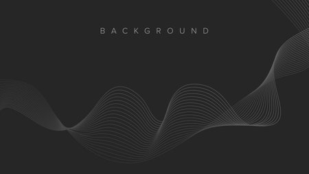 Abstract background banner wave line color designのイラスト素材