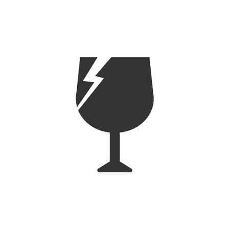 Fragile icon sign vector designのイラスト素材