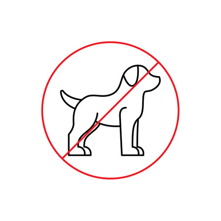 no pets allowed icon sign vectorのイラスト素材