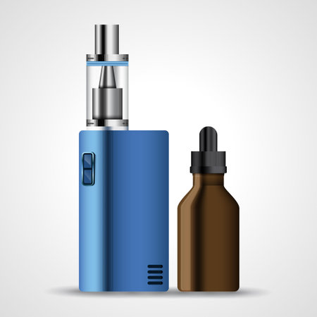 VAPE MOCK UP BOTTLE VECTOR DESIGNのイラスト素材