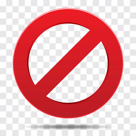 Realistic Stop Icon Symbol Design Signのイラスト素材