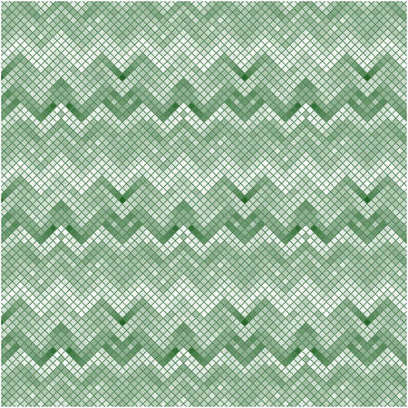 Illustration Seamless Geometry green and white patternの写真素材
