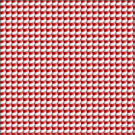 Illustration canes red and white candy patternの写真素材