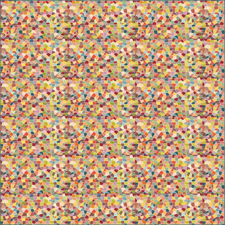 Abstract Illustration Mosaic Pattern wallpaperの写真素材