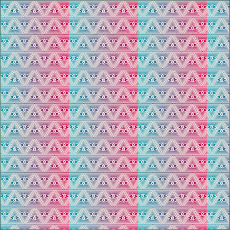 Illustration Seamless Background eyes patternの写真素材