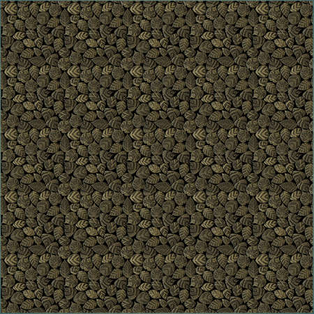 Illustration Seamless Gold leaf patternの写真素材