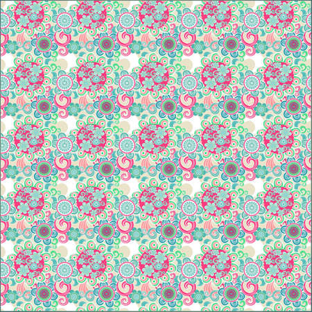 Illustration Seamless Texture flower patternの写真素材