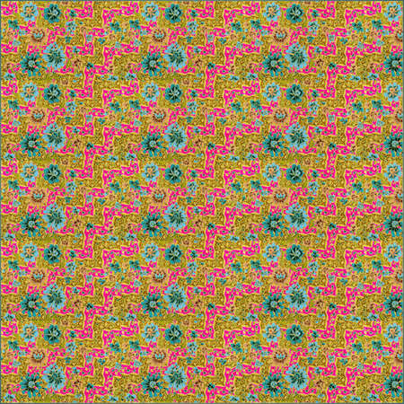 Traditional batik pattern Sarong Wallpaperの写真素材