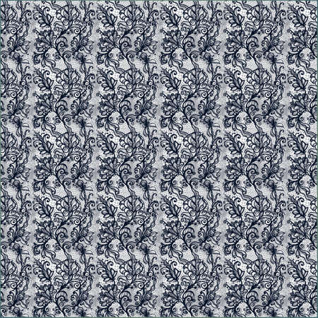 Illustration lace with flower patternの写真素材