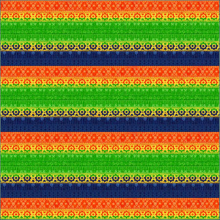 Illustration tribal Seamless Pattern backgroundの写真素材