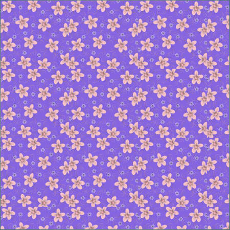 Illustration Abstract flower background patternの写真素材