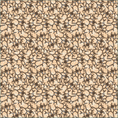 Illustration flora Seamless Pattern wallpaperの写真素材