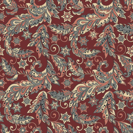 Illustration Seamless floral pattern backgroundの写真素材