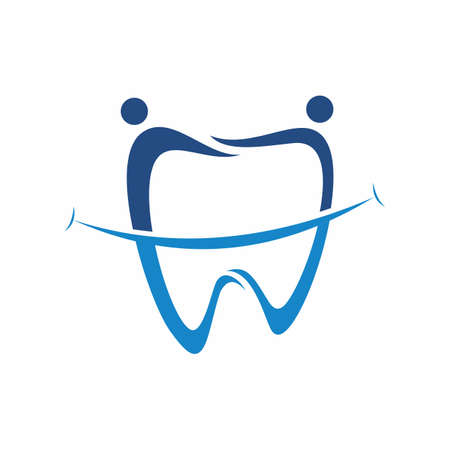Dental Logo Design.Creative Dentist Logo. Dental Clinic Creative Company Vector Logo.のイラスト素材