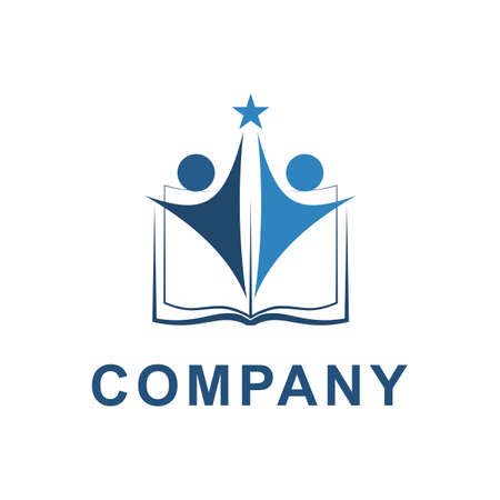 vector  studying symbols and education icons Logo designのイラスト素材