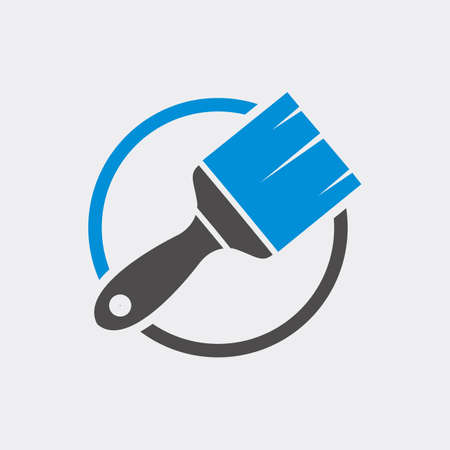 Paint brush icon vector, logo illustrationのイラスト素材
