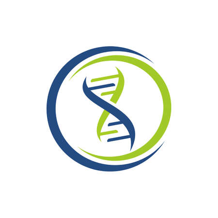 DNA logo Icons vector illustrationのイラスト素材