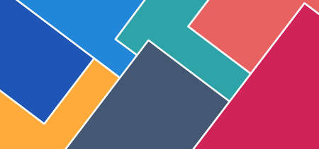 abstract background Illustration Arrangement of colorful squaresの写真素材