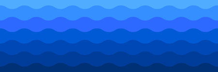 wide gradation blue wave pattern background