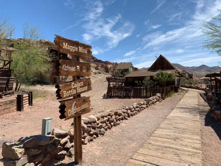 Calico Ghost Town California USAのeditorial素材