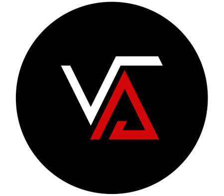 Minimalist VA Letter Logo Designのイラスト素材