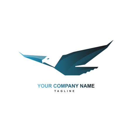 eagle logo design templateのイラスト素材