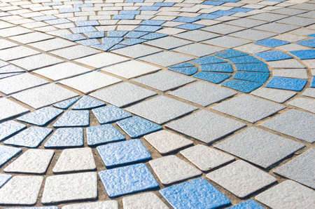 blue stone pavement in japan