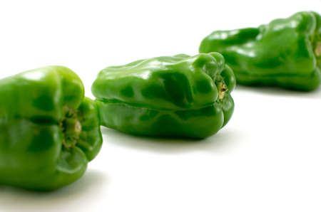 fresh green pepperの写真素材