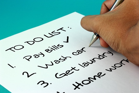 Remember everything you want to do with a to do list and check if you have done it