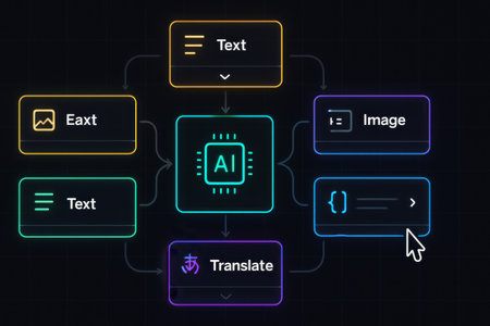 AI, Artificial intelligence, Artificial Intelligence, Machine Learning and Machine Learning concept. Vector illustrationの素材