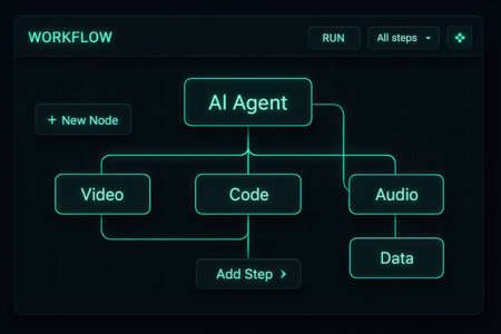 Algorithm flowchart on dark background. Vector illustration for your designの素材