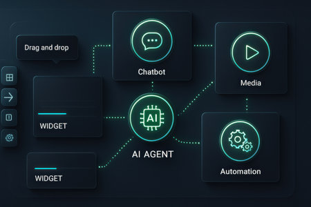 Artificial intelligence (AI), machine learning and cloud computing concept.の素材