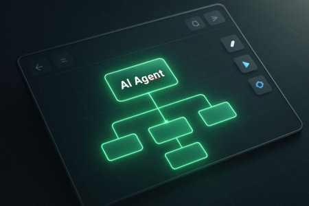 3d rendering of a tablet computer with artificial intelligence (AI) conceptの素材