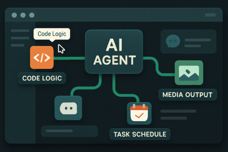 Illustration of a flat design concept of agile software development with iconsの素材