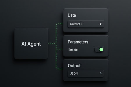 3d rendering of login and password buttons isolated on black background.の素材