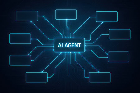 Abstract artificial intelligence (AI) concept background. 3D Renderingの素材