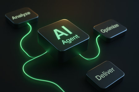 3d rendering of a black computer keyboard with a luminous exclamation markの素材