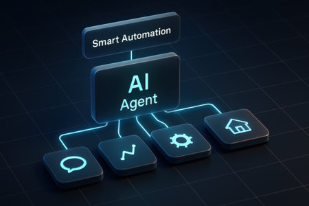 The concept of artificial intelligence. Artificial intelligence (AI) and machine learning.の素材