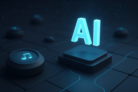 3d rendering of neon alphabets on a dark backgroundの素材