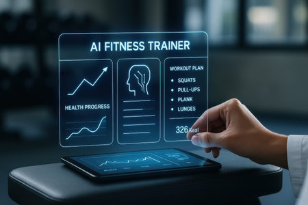 AI, Artificial intelligence and machine learning concept on the virtual screen.の素材