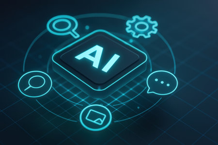 AI Artificial intelligence (AI), machine learning and modern computer technologies concepts.の素材