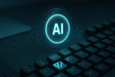 AI Artificial intelligence (AI) and machine learning concept. 3D Renderingの素材