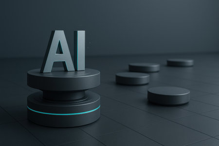 3d rendering of a black pedestal with the letter A in the middleの素材